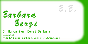 barbara berzi business card